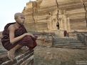  buddhist monk burma myanmar big pagoda